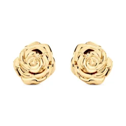 Boucles D'oreilles Puces Fioralba Plaqué Or Jaune