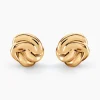 Boucles D'oreilles Puces Ismène Plaqué Or Doré