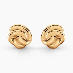 Boucles D'oreilles Puces Ismène Plaqué Or Doré