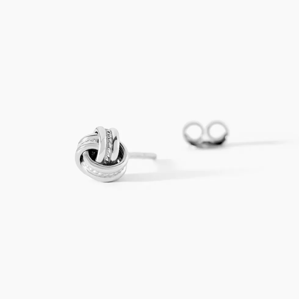 Boucles D'oreilles Puces Iloa Argent Blanc