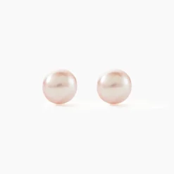 Boucles D'oreilles Puces Kesya Or Jaune Perle De Culture