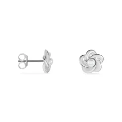 Boucles D'oreilles Puces Kanani Argent Blanc Perle De Culture