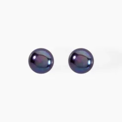 Boucles D'oreilles Puces Kesya Or Jaune Perle De Culture