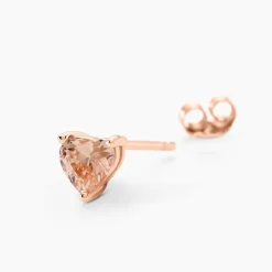 Boucles D'oreilles Puces Kelvyn Argent Rose Oxyde De Zirconium