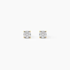 Boucles D'oreilles Puces Kate Or Jaune Diamant