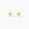 Boucles D'oreilles Puces Marigold Or Jaune