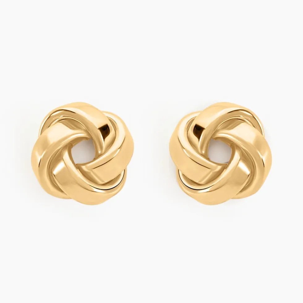 Boucles D'oreilles Puces Or Jaune Gauderique
