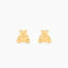Boucles D'oreilles Puces Ours Or Or Jaune