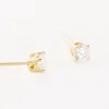 Boucles D'oreilles Puces Or Jaune Victoria Diamants