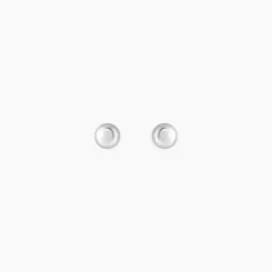 Boucles D'oreilles Puces Or Blanc Fidelia
