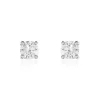 Boucles D'oreilles Puces Or Blanc Victoria Diamant