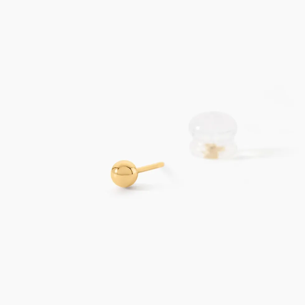 Boucles D'oreilles Puces Or Jaune Fidelia