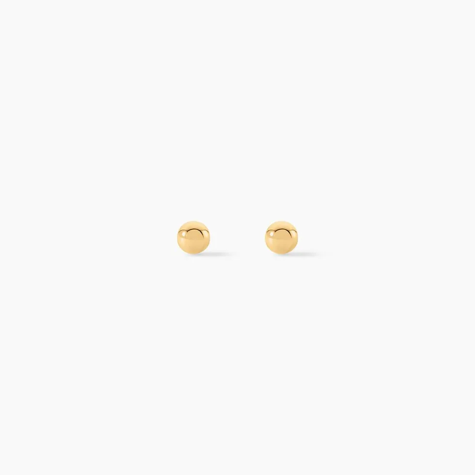 Boucles D'oreilles Puces Or Jaune Fidelia