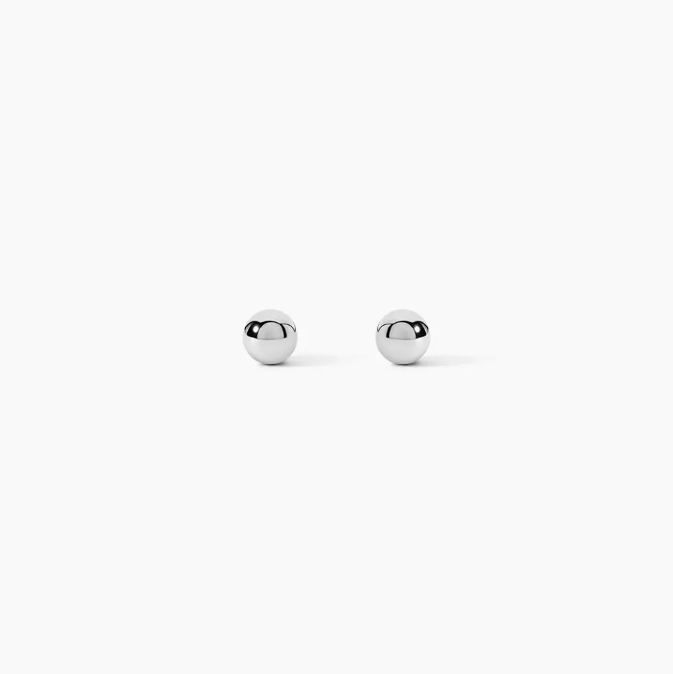 Boucles D'oreilles Puces Or Blanc Fidelia