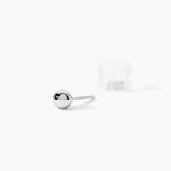 Boucles D'oreilles Puces Or Blanc Fidelia