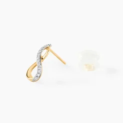 Boucles D'oreilles Puces Osanna Or Jaune Diamants