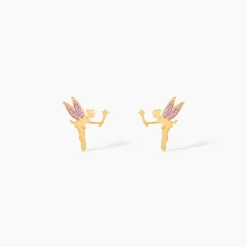Boucles D'oreilles Puces Phillie Or Jaune