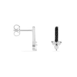 Boucles D'oreilles Puces Robinson Argent Oxydes De Zirconium