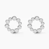 Boucles D'oreilles Puces Ryo Argent Blanc Oxyde De Zirconium