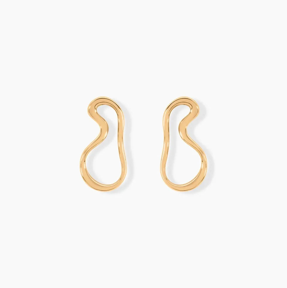 Boucles D'oreilles Puces Seyda Plaqué Or Jaune