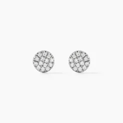 Boucles D'oreilles Puces Teani Or Jaune Diamant
