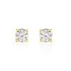 Boucles D'oreilles Puces Victoria Or Jaune Diamant