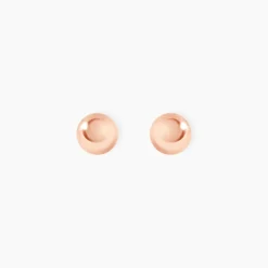 Boucles D'oreilles Puces Virgie Argent Rose