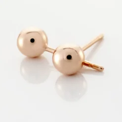 Boucles D'oreilles Puces Virgie Argent Rose
