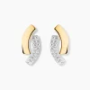Boucles D'oreilles Puces Vero Or Jaune Oxyde De Zirconium