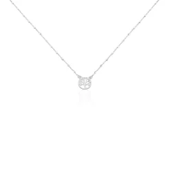 Boucles D'oreilles Puces Zelee Argent Blanc