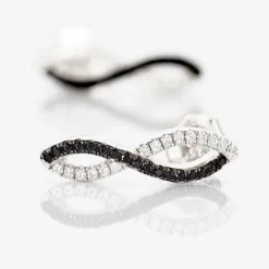 Boucles D'oreilles Argent Blanc Prudentia Oxyde De Zirconium