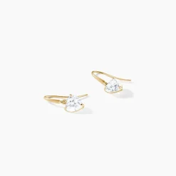 Boucles D'oreilles Djimmy Or Jaune Oxyde