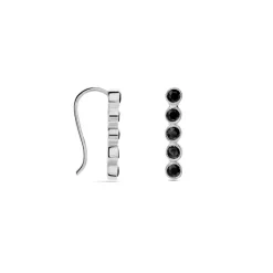 Boucles D'oreilles Grimpantes Perig Argent Oxyde