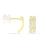 Boucles D'oreilles Jacobee Rondes Or Jaune Oxyde De Zirconium