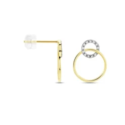 Boucles D'oreilles Or Jaune Achim Diamants