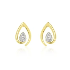 Boucles D'oreilles Or Jaune Sheilana Diamants