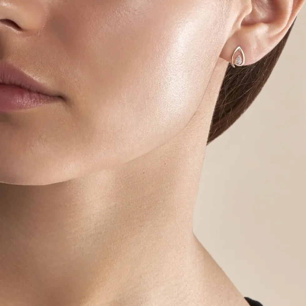 Boucles D'oreilles Or Jaune Sheilana Diamants
