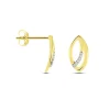 Boucles D'oreilles Or Jaune Svena Diamant