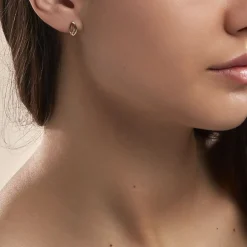 Boucles D'oreilles Or Jaune Svena Diamant