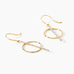Boucles D'oreilles Pendantes Philberta Or Jaune