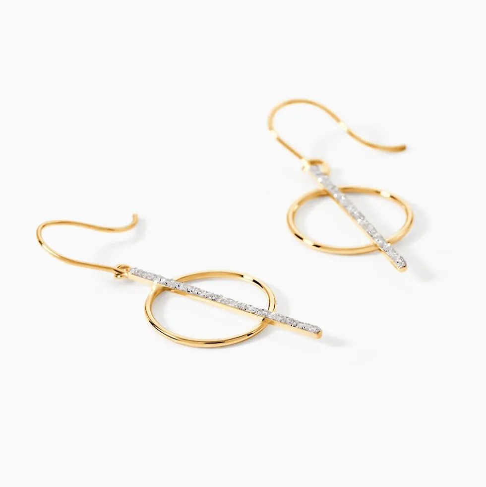 Boucles D'oreilles Pendantes Philberta Or Jaune