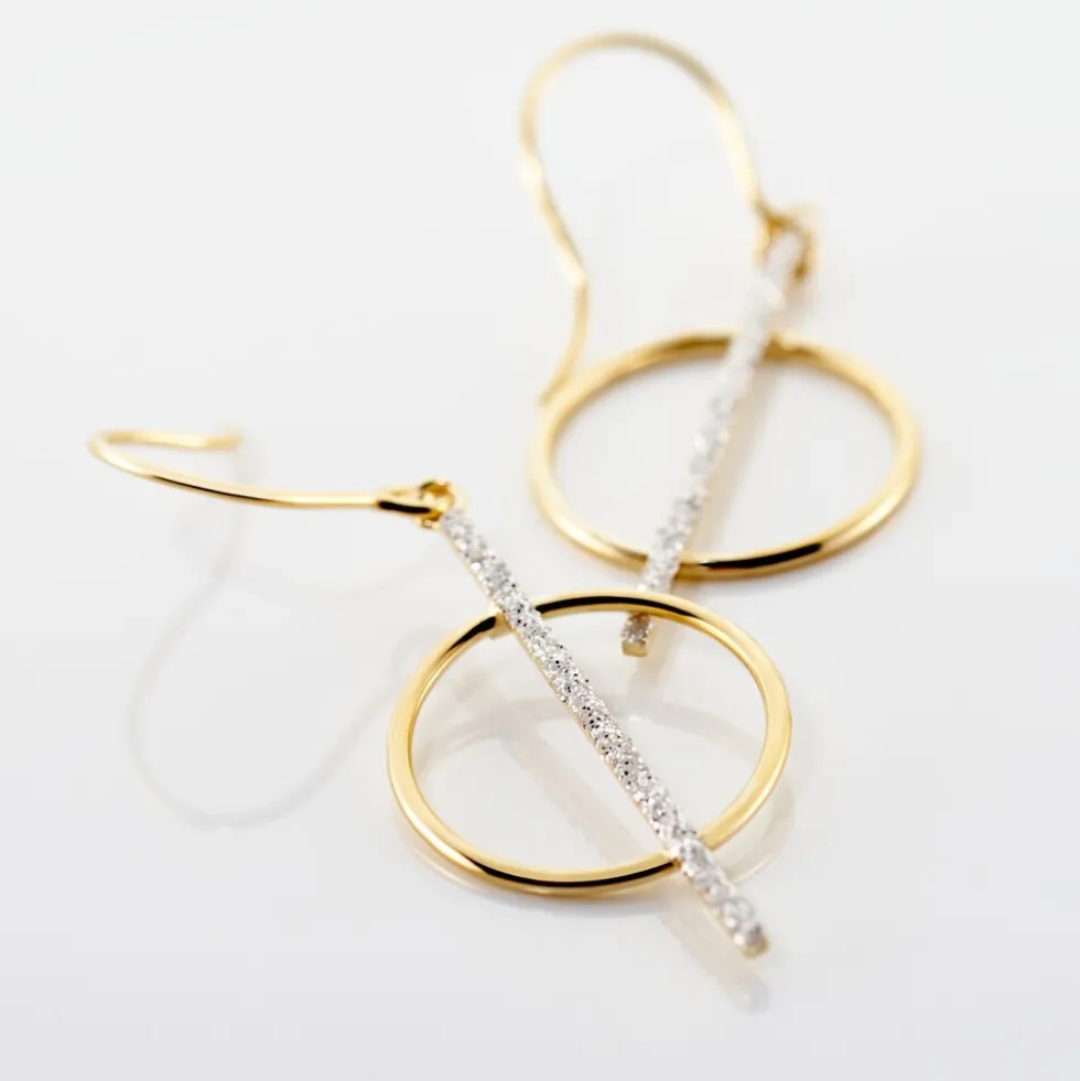 Boucles D'oreilles Pendantes Philberta Or Jaune