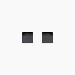 Boucles D'oreilles Pendantes Anne-violaineae Acier Noir