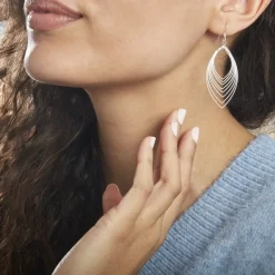 Boucles D'oreilles Pendantes Argent Katje