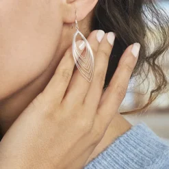 Boucles D'oreilles Pendantes Argent Katje
