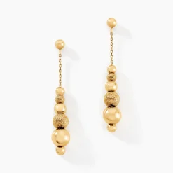 Boucles D'oreilles Pendantes Brooks Or Jaune