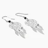 Boucles D'oreilles Pendantes Dream Catcher Argent Pierre De Synthese