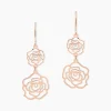 Boucles D'oreilles Pendantes Margotte Argent Rose