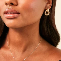 Boucles D'Oreilles Pendantes Boudicca Or Jaune