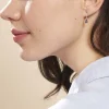 Boucles D'oreilles Pendantes Pluie D'Eclat Or Blanc Saphir